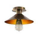 Stropné svietidlo v bronzovej farbe s kovovým tienidlom ø 24 cm Berceste – Opviq lights