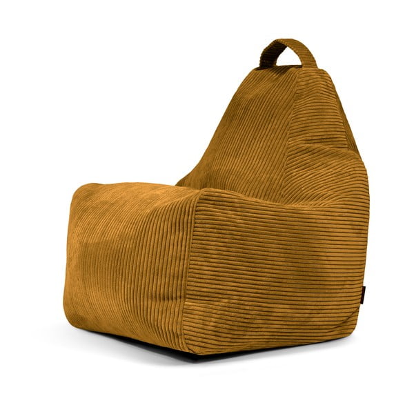 Menčestrový sedací vak v horčicovej farbe Play Amuse – SLOWDOWN