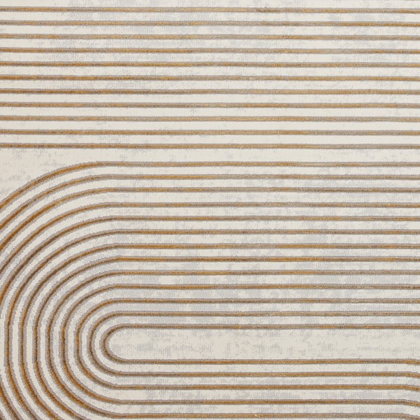 Koberec vo svetlosivo-zlatej farbe 80x150 cm Apollo – Think Rugs-image-3