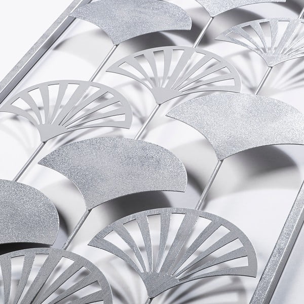 Kovová nástenná dekorácia 32x90 cm Gingko – Wallity-image-4