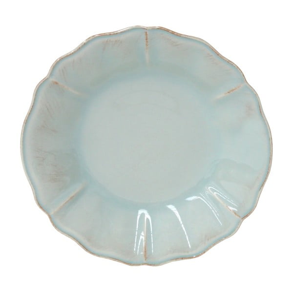 Tyrkysový kameninový polievkový tanier Costa Nova Alentejo, ⌀ 24 cm