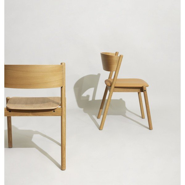 Jedálenské stoličky z dubového dreva Oblique - Hübsch-image-1