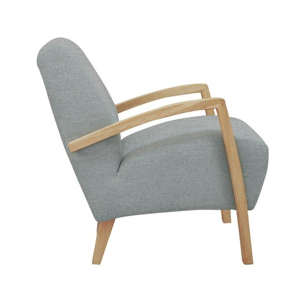 Svetlosivé kreslo so svetlou konštrukciou Windsor & Co. Luna-image-1