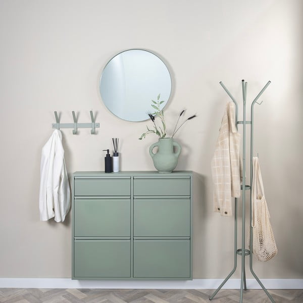 Sivozelený kovový vešiak ø 40x170 cm Jessy – Spinder Design-image-1