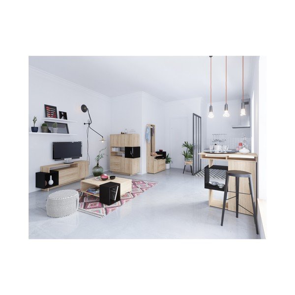 Tmavohnedý barový stolík Symbiosis Bar-image-3