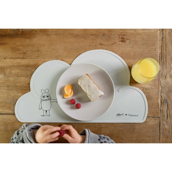Modré silikónové prestieranie Kindsgut Mouse, 49 x 27 cm-image-2