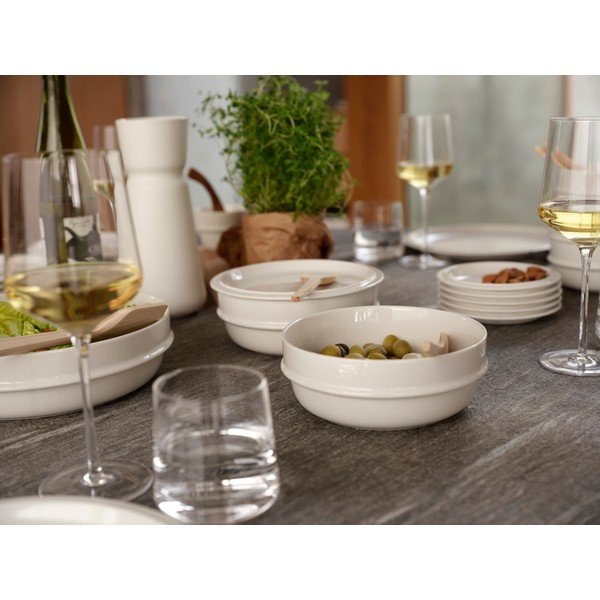 Krémovobiela porcelánová polievková miska 600 ml Eau – Zone-image-1