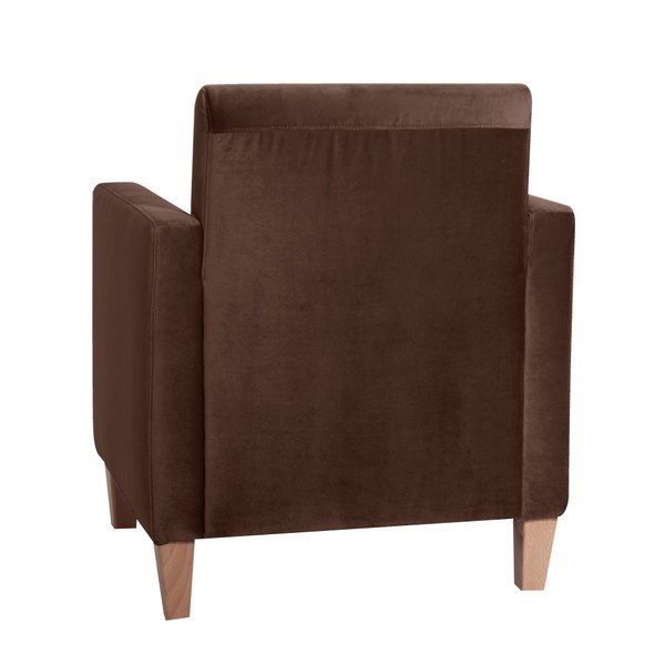 Hnedé kreslo Max Winzer Milla Velvet-image-3