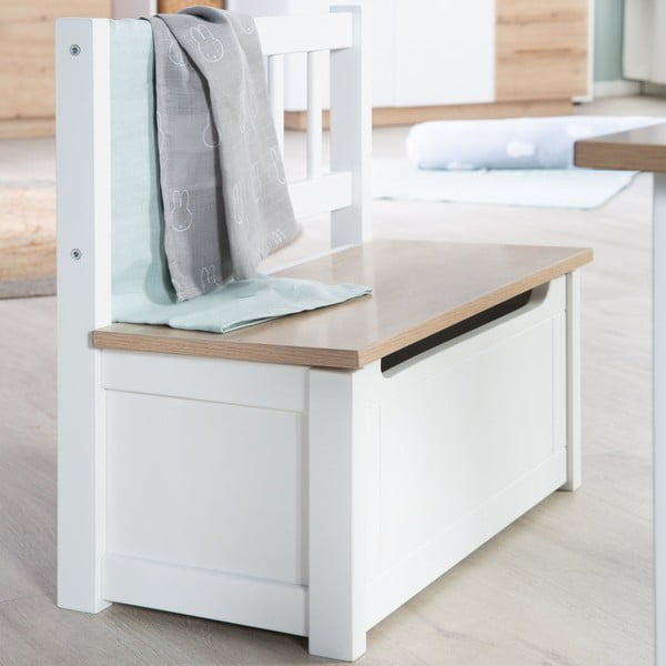 Biela detská lavica Woody – Roba-image-3