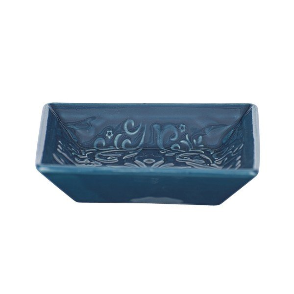 Tmavomodrá keramická podložka pod mydlo Wenko Cordoba-image-2