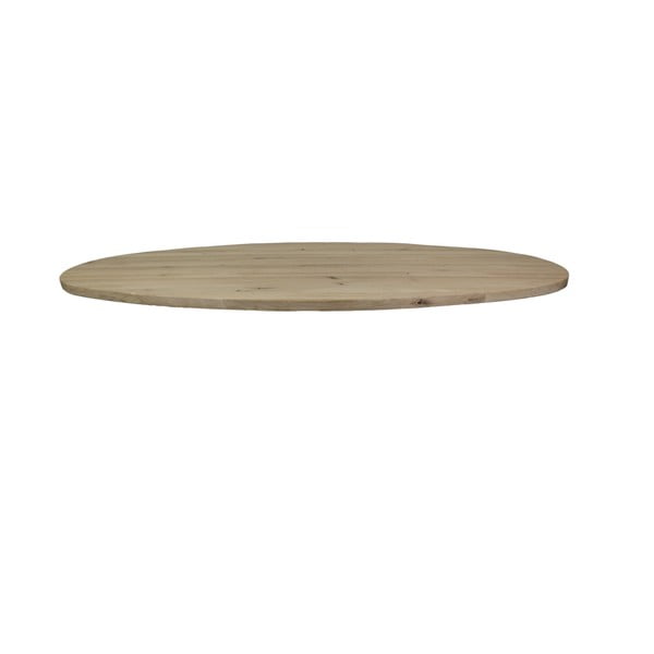 Doska jedálenského stola z masívneho dubového dreva HSM Collection Oval, 180 x 100 cm