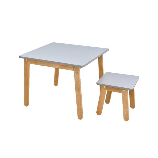 Sivá detská stolička BELLAMY Woody-image-3