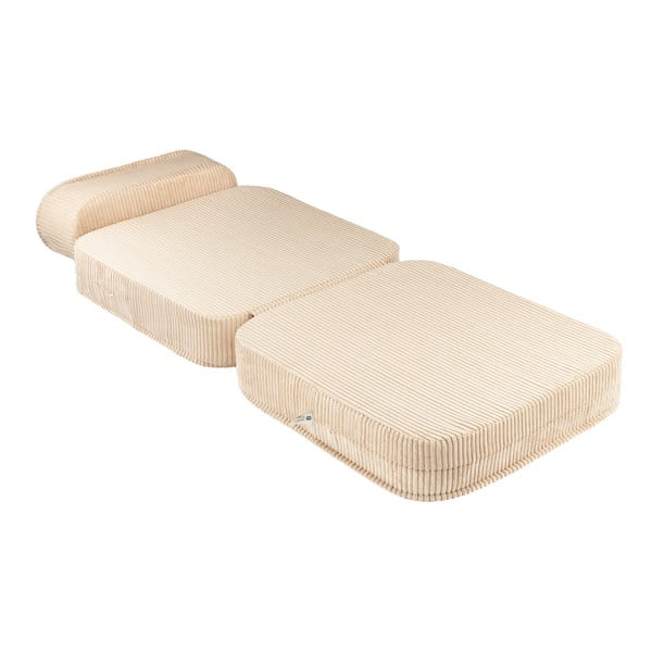 Svetlohnedé menčestrové detské kresielko Flip – Wigiwama-image-2