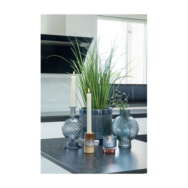 Modrá sklenená váza (výška 20,5 cm) Sia – House Nordic-image-2