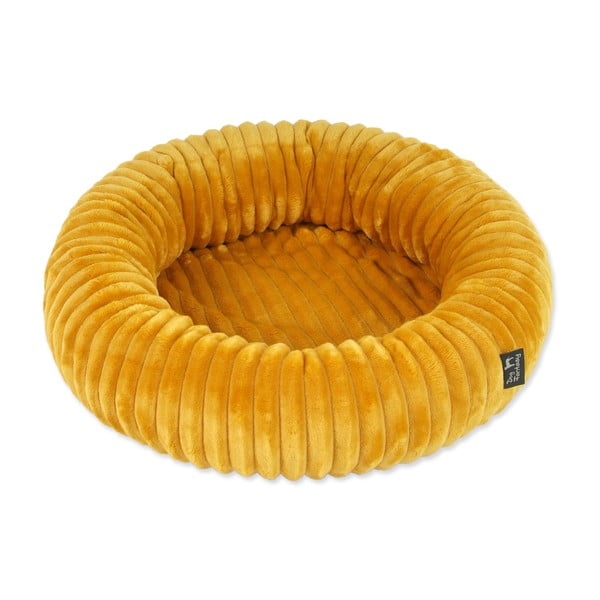 Pelech pre psa v horčicovej farbe ø 70 cm Dog Fantasy Stripe – Plaček Pet Products