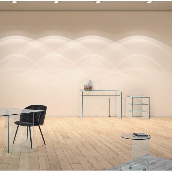 Sklenený konzolový stolík 35x110 cm Iride – Bizzotto-image-1