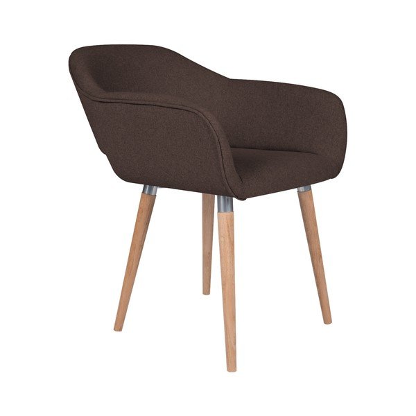 Hnedá jedálenská stolička Cosmopolitan Design Napoli-image-1