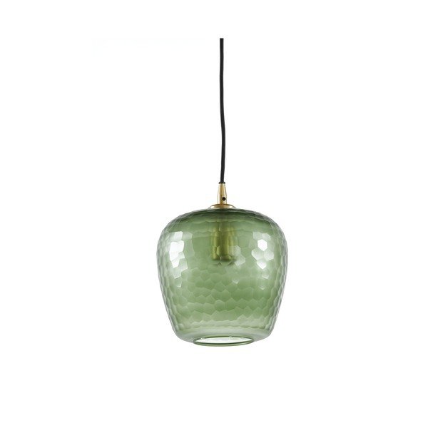Zelené stropné svietidlo so skleneným tienidlom ø 17 cm Danita - Light & Living-image-1