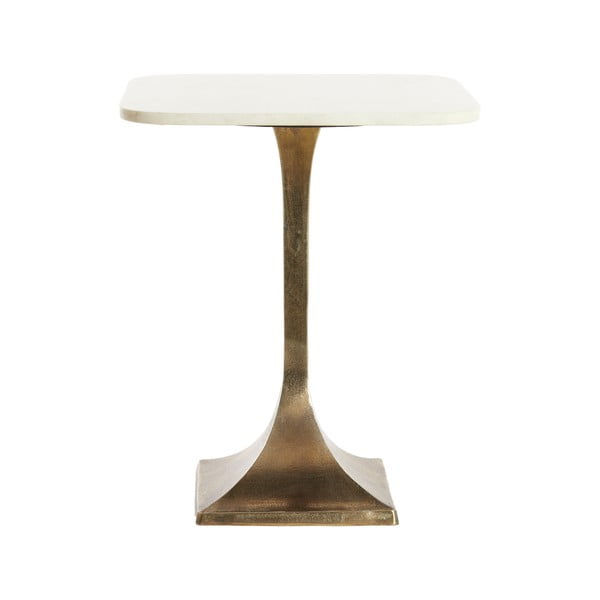 Odkladací stolík s doskou v dekore mramoru ø 45 cm Rickerd – Light & Living