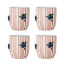 Ružové keramické hrnčeky v súprave 4 ks na cappuccino 235 ml Carry – Bloomingville