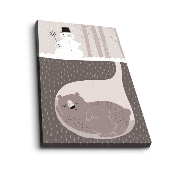 Detský obrázok 45x70 cm Winter – Wallity-image-2