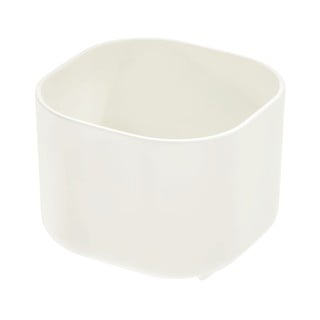 Biely úložný box iDesign Eco Bin, 9,14 x 9,14 cm