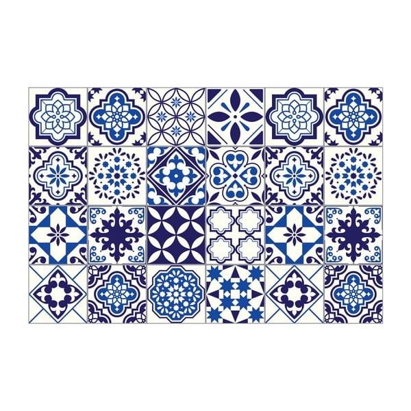 Sada 24 nástenných samolepiek Ambiance Decals Tiles Eusebio, 10 × 10 cm-image-2