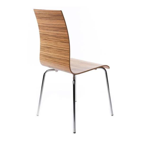 Jedálenský stolička so sedadlom v dekóre svetlého dreva Kokoon Classic Zebrano-image-2