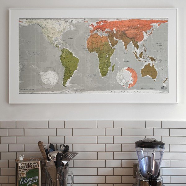 Mapa sveta The Future Mapping Company Future Map, 101 × 58 cm-image-1