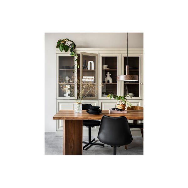 Sivá vitrína z borovicového dreva 105x215 cm Chow – vtwonen-image-1