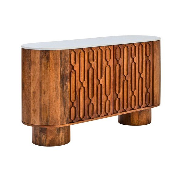 Komoda z mangového dreva v prírodnej farbe 140x75x45 cm Torcino – Premier Housewares