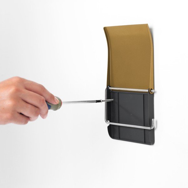 Nástenný oceľový držiak na toaletný papier v zlatej farbe ReNew – Brabantia-image-2