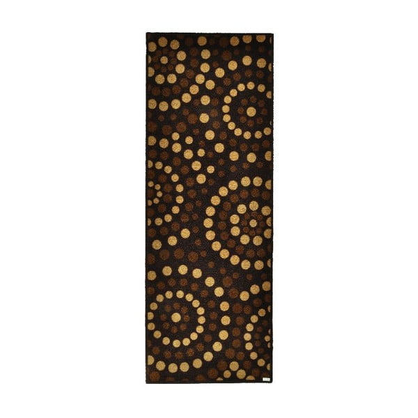 Rohožka Zala Living Dots Brown, 67 × 180 cm