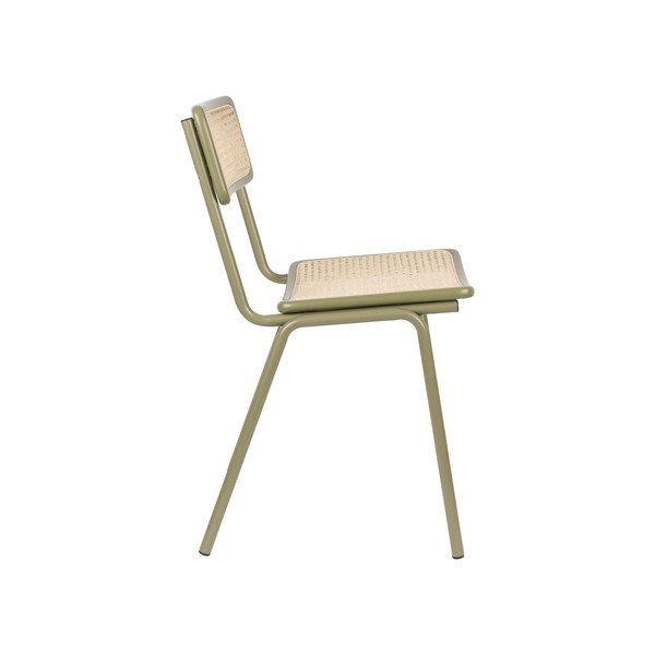 Zelené ratanové jedálenské stoličky v súprave 2 ks Jort - Zuiver-image-4