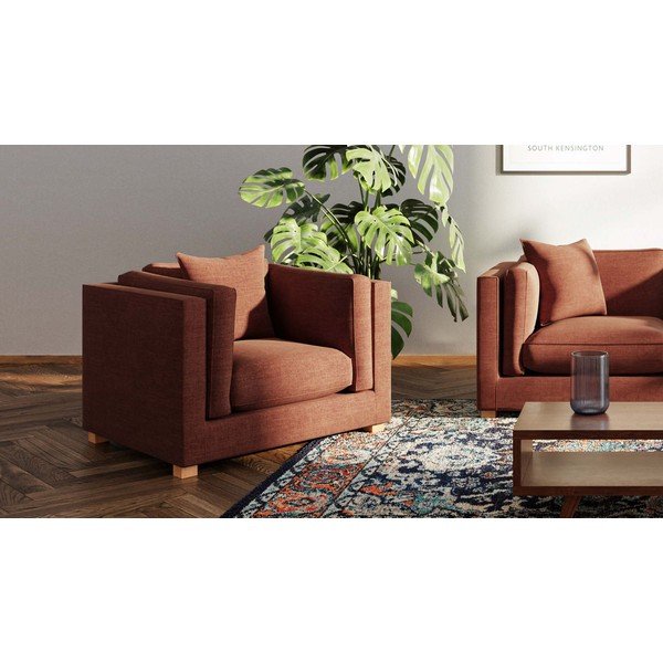 Relaxačné kreslo v tehlovej farbe Pomo – Ame Yens-image-3