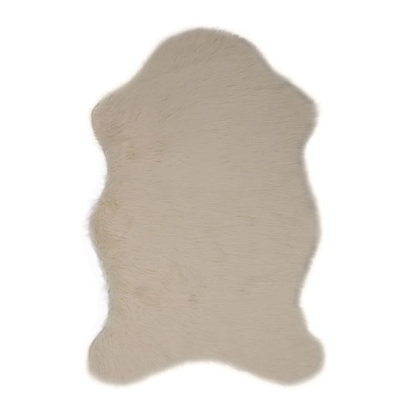 Krémový koberec z umelej kožušiny Pelus Cream, 60 × 90 cm