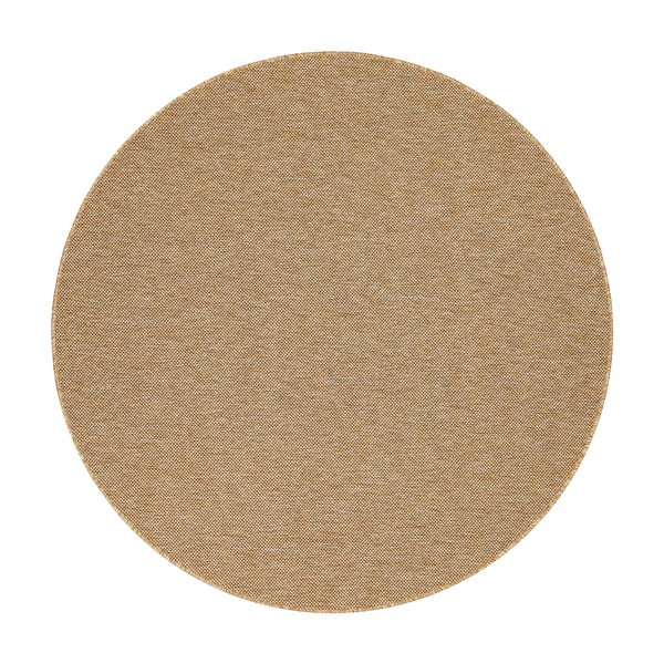 Hnedobéžový okrúhly vonkajší koberec ø 160 cm Vagabond™ - Narma