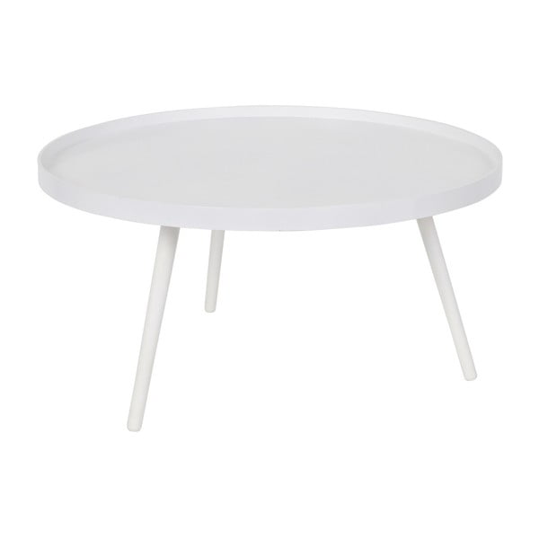 Biely okrúhly konferenčný stolík ø 78 cm Mesa – WOOOD