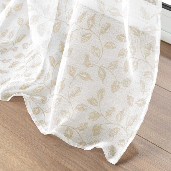 Béžová voálová záclona 137x280 cm Farandole – douceur d'intérieur-image-4