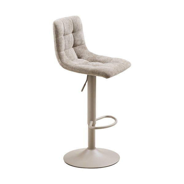 Svetlosivé čalúnené barové stoličky v súprave s nastaviteľnou výškou/otočné 2 ks (výška sedadla 63 cm) Middelfart – House Nordic-image-4