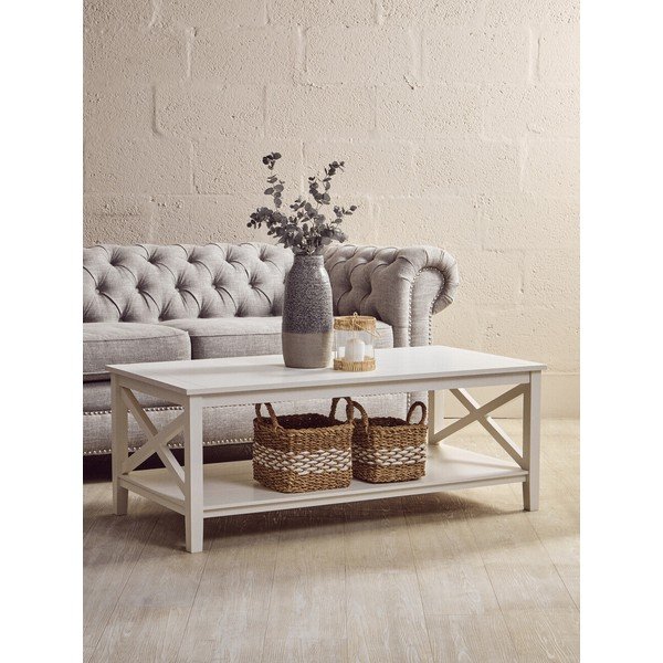 Biely konferenčný stolík 60x120 cm Heritage – Premier Housewares-image-3