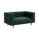 Tmavozelené zamatové relaxačné kreslo Kukumo – Ame Yens