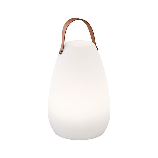 Bielo-hnedá LED stolová lampa (výška 26 cm) Ruby – Fischer &amp; Honsel