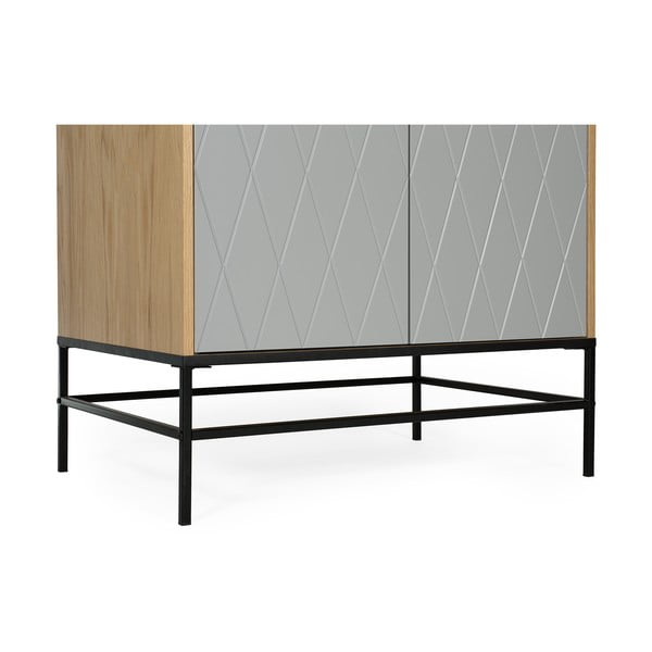 Sivá šatníková skriňa Woodman Mia-image-4