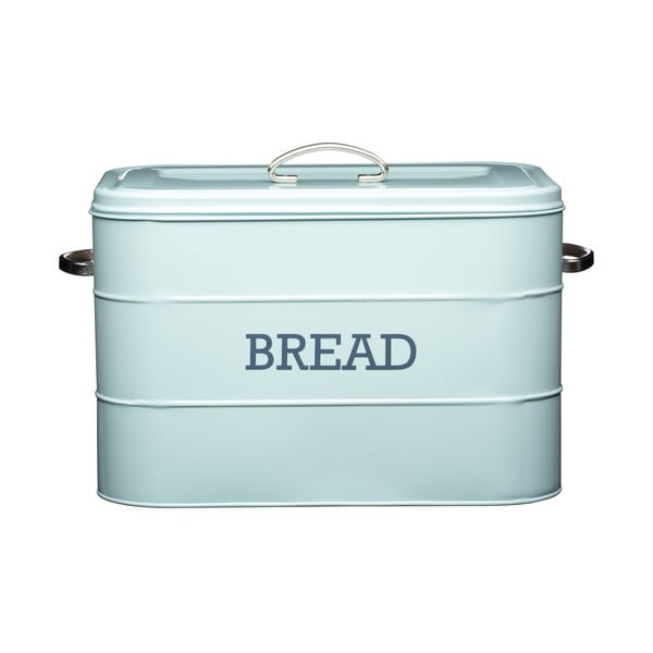 Modrá plechová dóza na chlieb Kitchen Craft Nostalgia