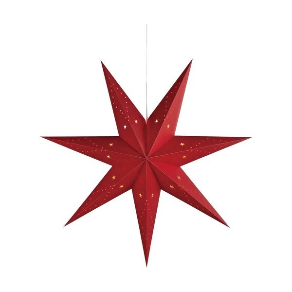 Červená závesná vianočná svetelná dekorácia Saturnus – Markslöjd