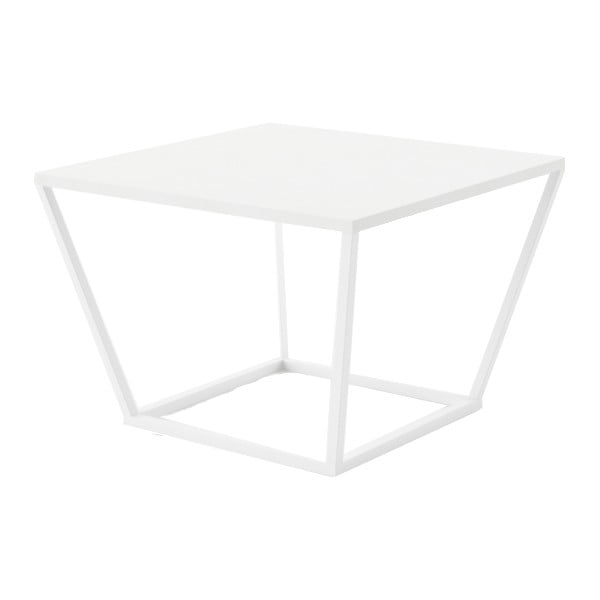 Malý biely konferenčný stôl z mramoru s bielou podnožou Absynth Noi Brazil