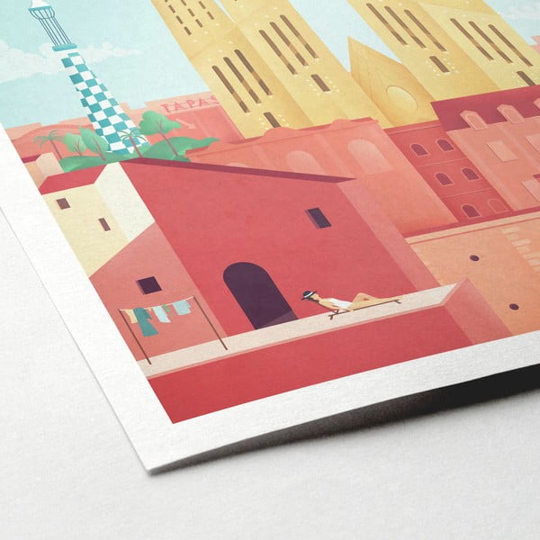 Plagát Travelposter Barcelona, 30 x 40 cm-image-2