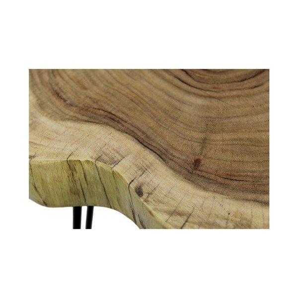 Odkladací stolík z akáciového dreva HSM Collection Live Edge, 43 × 45 cm-image-2