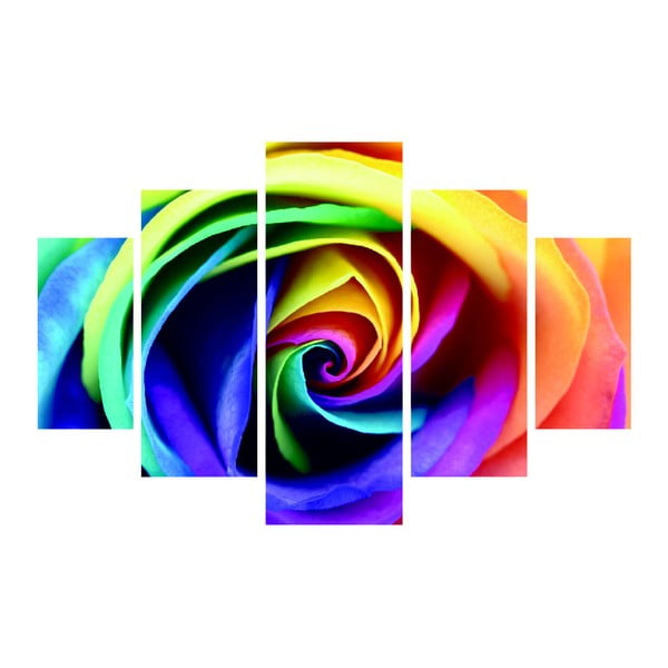 Viacdielny obraz Color Rose, 92 × 56 cm